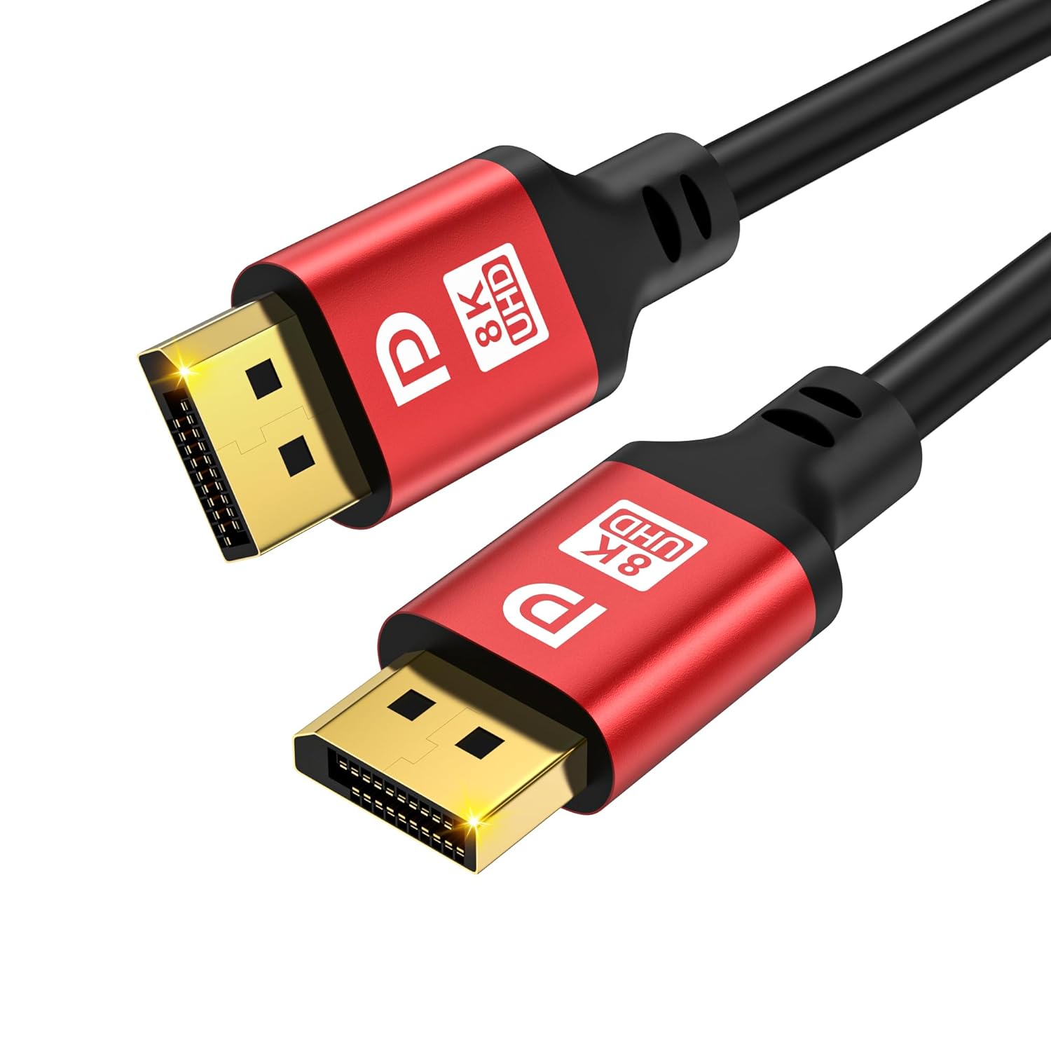 Premium 30ft DP 2.1 Cable: 16K Display, 4K@144Hz, HDR & HDCP 2.2