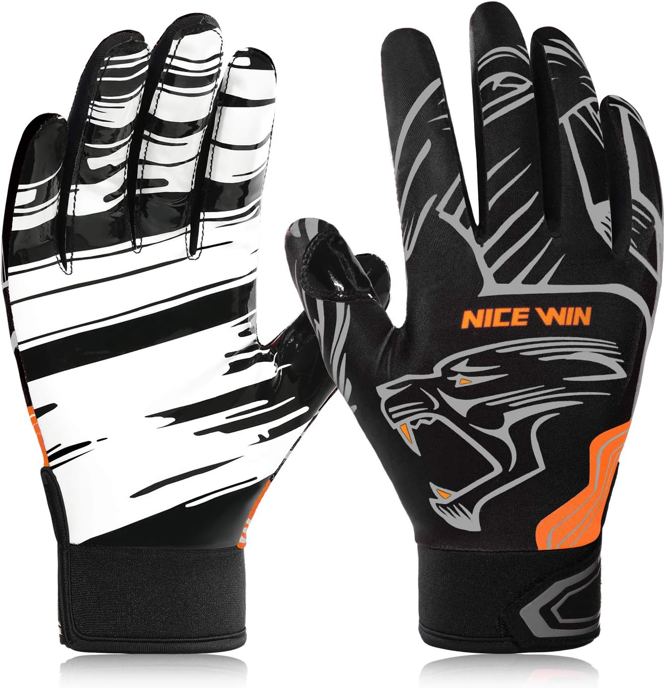 NICEWIN Adult Football Receiver Gloves - Superior Grip!
