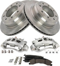 TRQ Rear Brake Pad & Rotor Kit Compatible with 2012-2021 Nissan NV