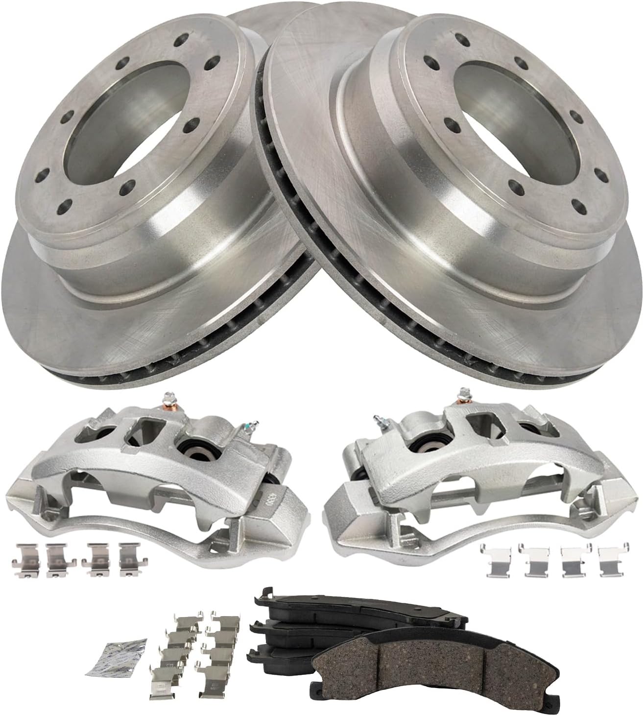 TRQ Rear Brake Pad & Rotor Kit for Nissan NV Series Vehicles