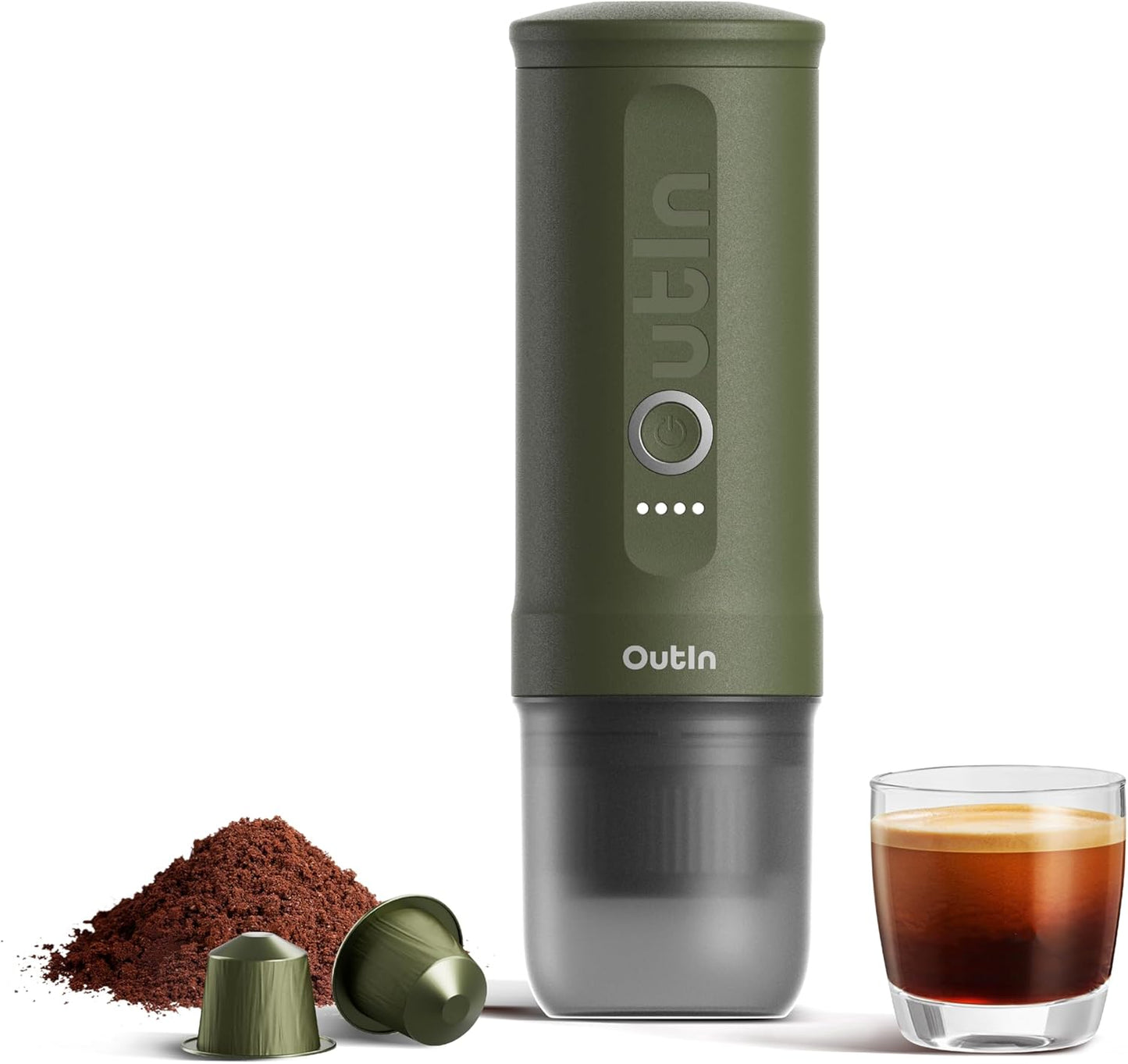 Portable Espresso Maker with Self-Heating Technology