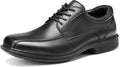 Split Leather Oxford Shoes for Men - Classic Square Toe Dress
