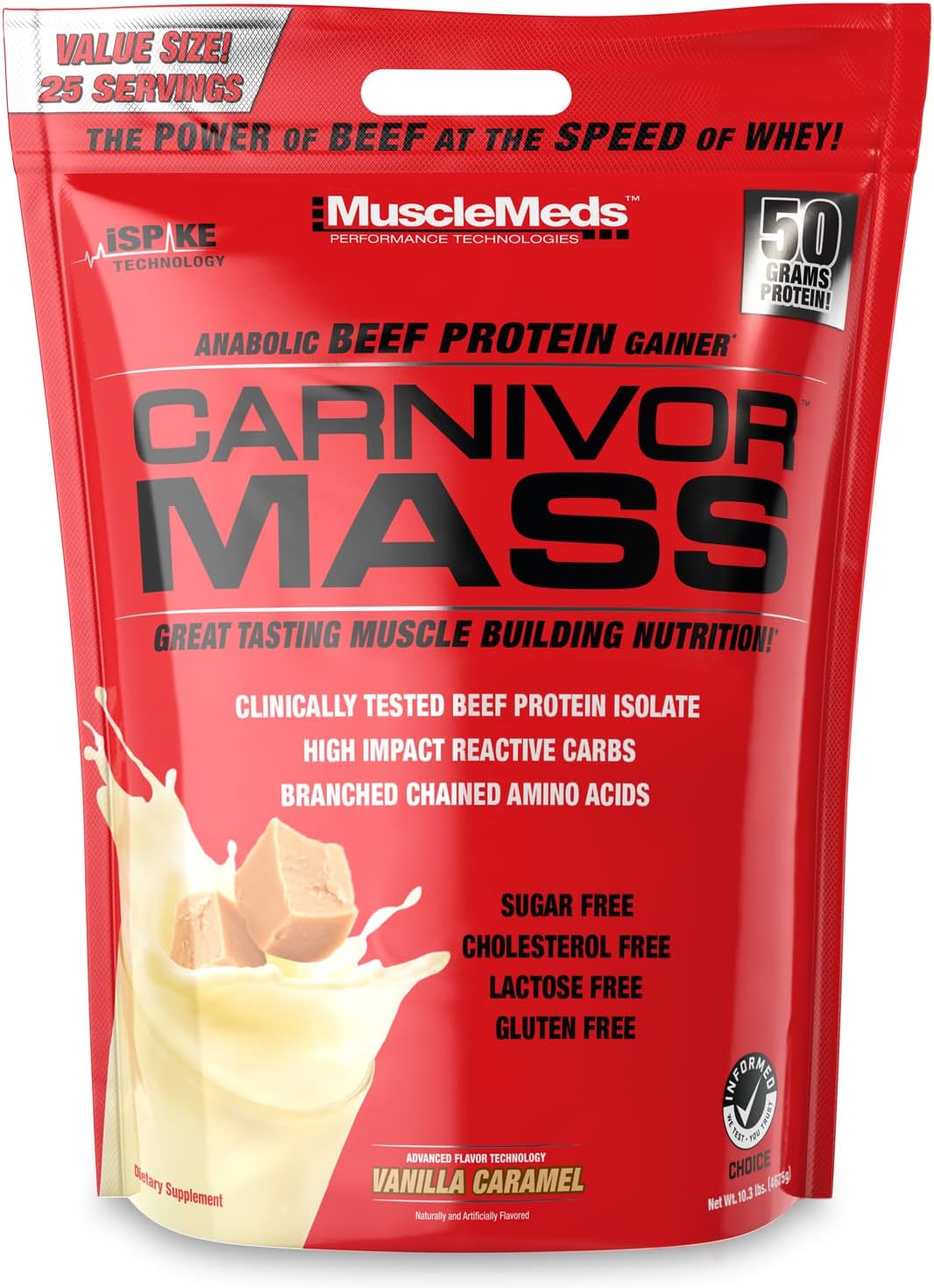 MuscleMeds Carnivor Mass Anabolic Beef Protein Gainer Review