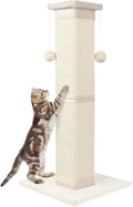 Cat Scratching Post 33 in Nature Sisal Cat Scratch Post - Tall, Stable