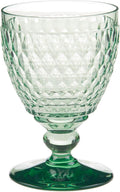 Villeroy & Boch Boston Green Crystal Goblets Set of 4 - Elegant