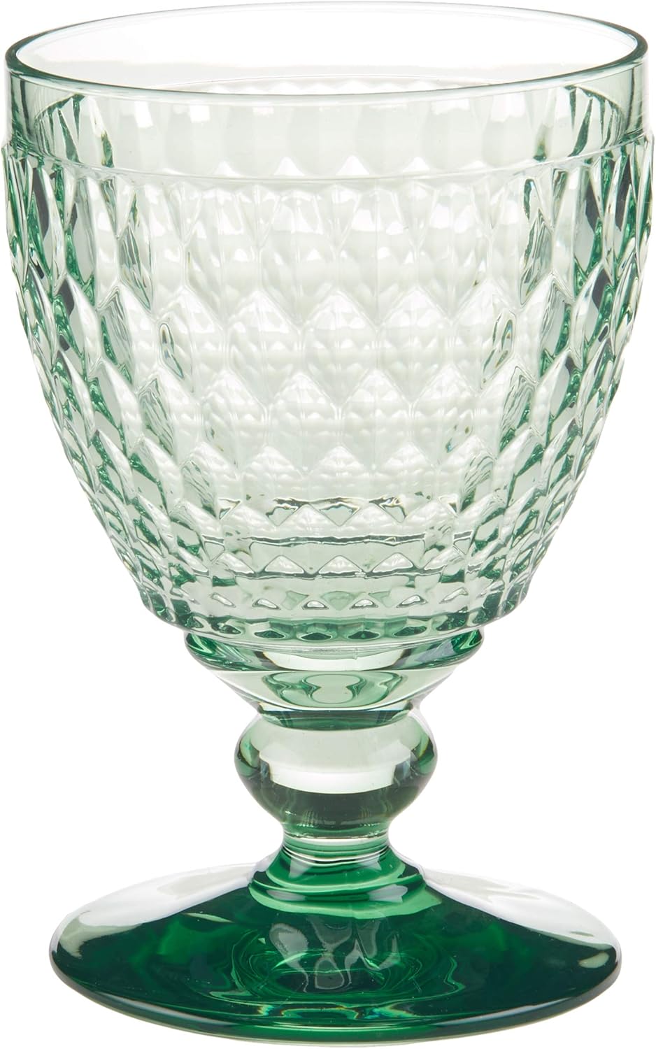 Villeroy & Boch Boston Green Crystal Goblets Set of 4 for Elegance
