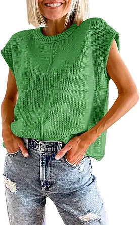 Saodimallsu Womens Summer Cap Sleeve Tops for Casual Style