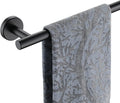 JQK Bath Towel Bar Black 39 in - Sturdy Matte Black Towel Rack