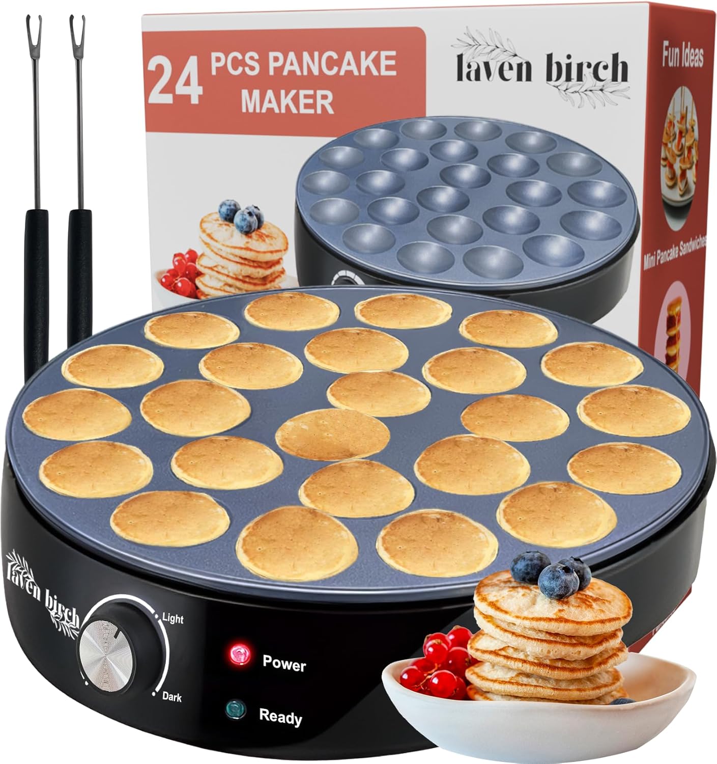 Nonstick Mini Pancake Maker - Perfect for Home & Restaurants!