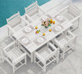 SERWALL 7-Piece Patio Dining Table Set - Durable HDPE Outdoor Dining