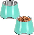 Raised Dog Bowls Elevated Feeder for Small/Medium Dogs - Neck Stress