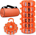 Tobfit 6 Pack LED Road Flares Emergency Lights for Safety