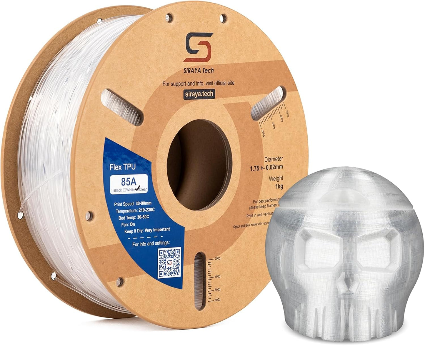 Siraya Tech Flex TPU Filament - High Flexibility & Toughness