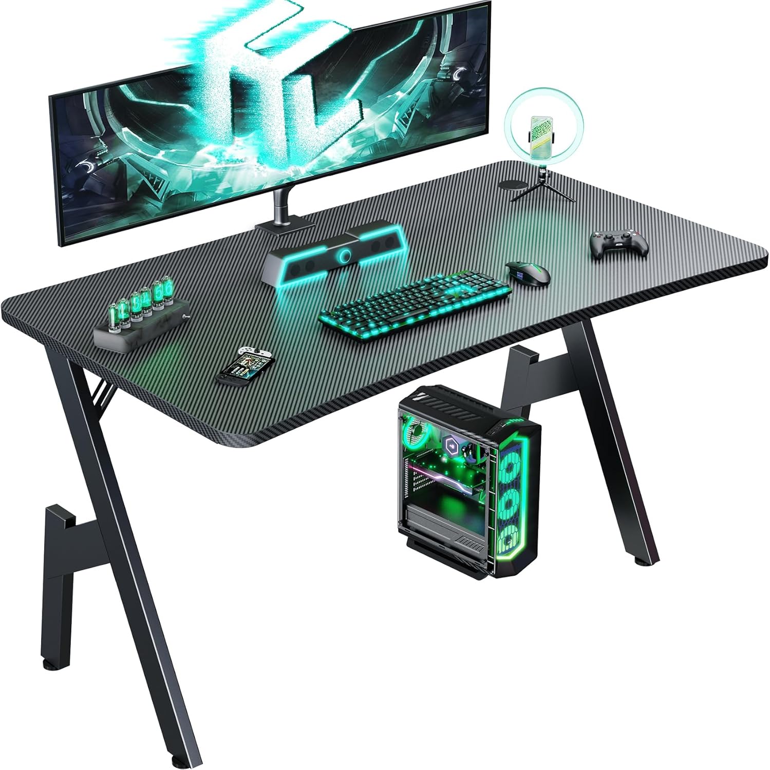 Carbon Fibre Gaming Desk - Ultimate Ergonomic Setup
