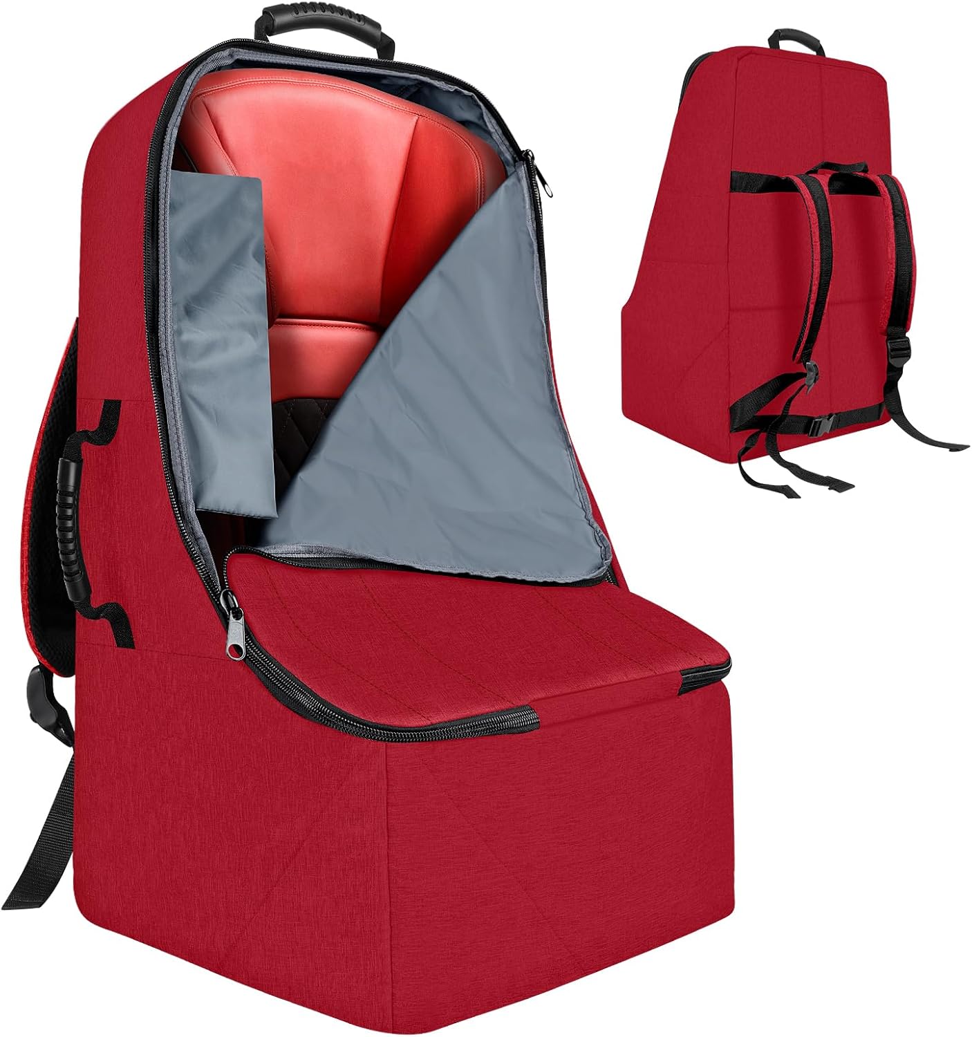 Padded Car Seat Travel Bag for Airplane - Heavy Duty Backpack