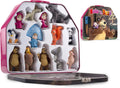 LUPPA Masha and The Bear 13-Figure Playset - Tin Box Collectible