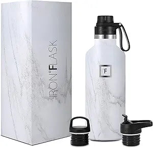 IRON FLASK Sports Water Bottle - 32 Oz with 3 Lids for All Needs