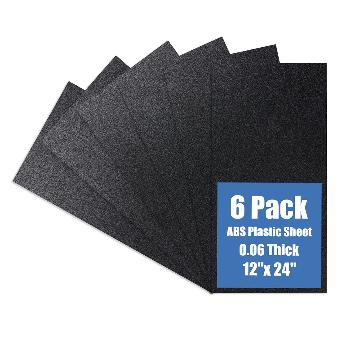 Flexible Moldable ABS Plastic Sheets for DIY Projects - 6 Pack