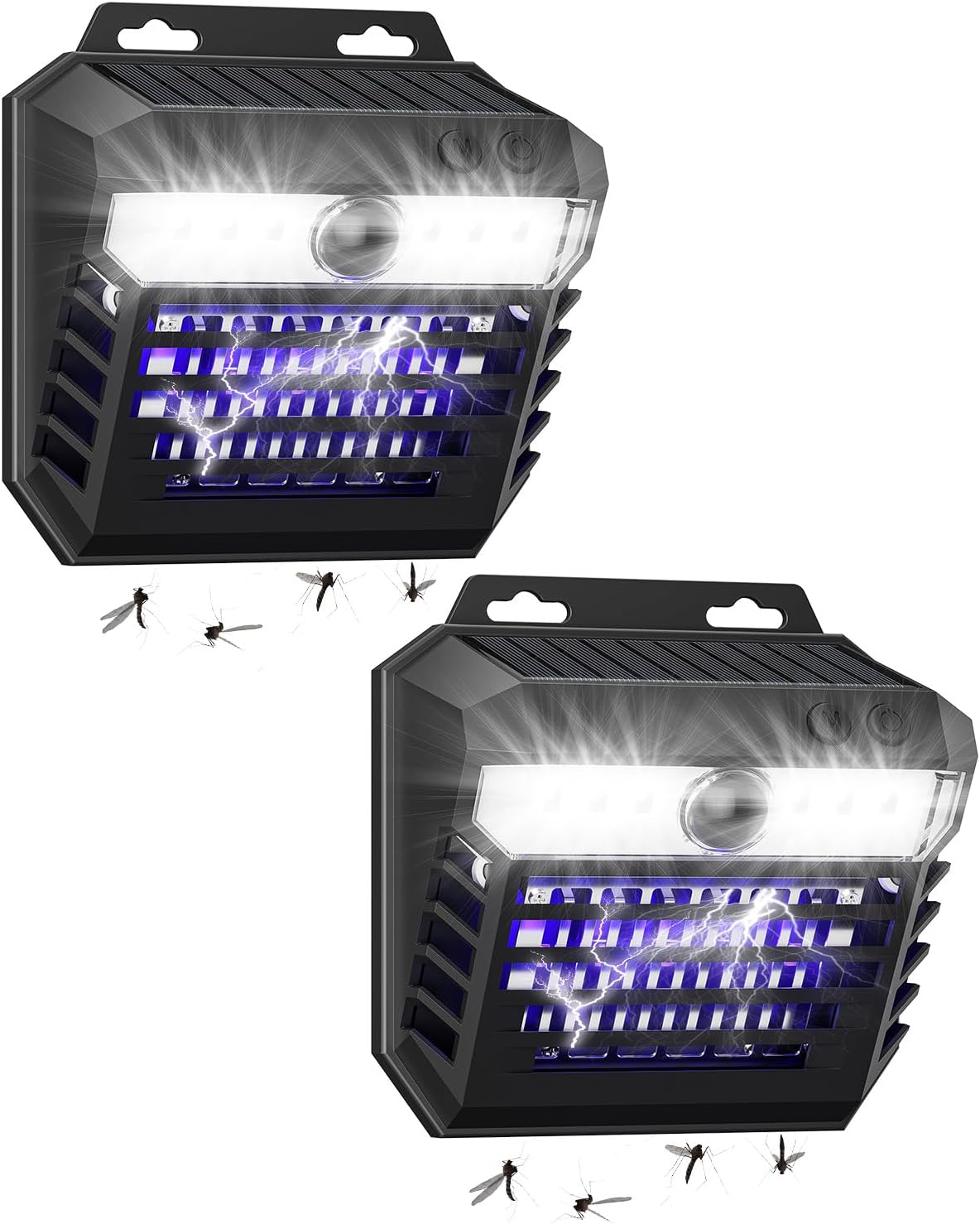 2-in-1 Solar Bug Zapper Outdoor Waterproof with Motion Sensor