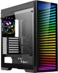 Gaming Case Full Tower with Tempered Glass & ARGB Mirror - Sleek