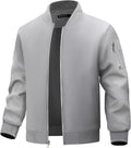 WULFUL Men's Bomber Jacket Lightweight Windbreaker - Casual Everyday