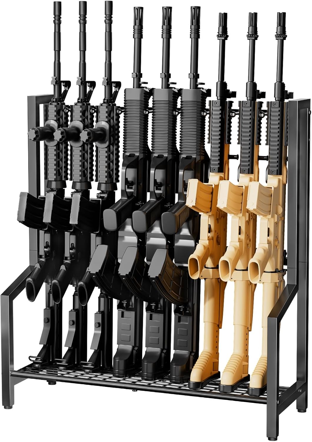 Indoor Gun Racks for Long Guns - Heavy Duty Metal Storage