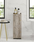 Bathroom Storage Cabinet Corner Floor Cabinet with Adjustable Shelf