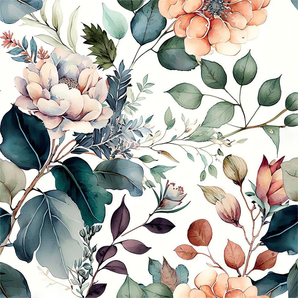 Peel and Stick Vintage Floral Wallpaper for Easy Home Decor