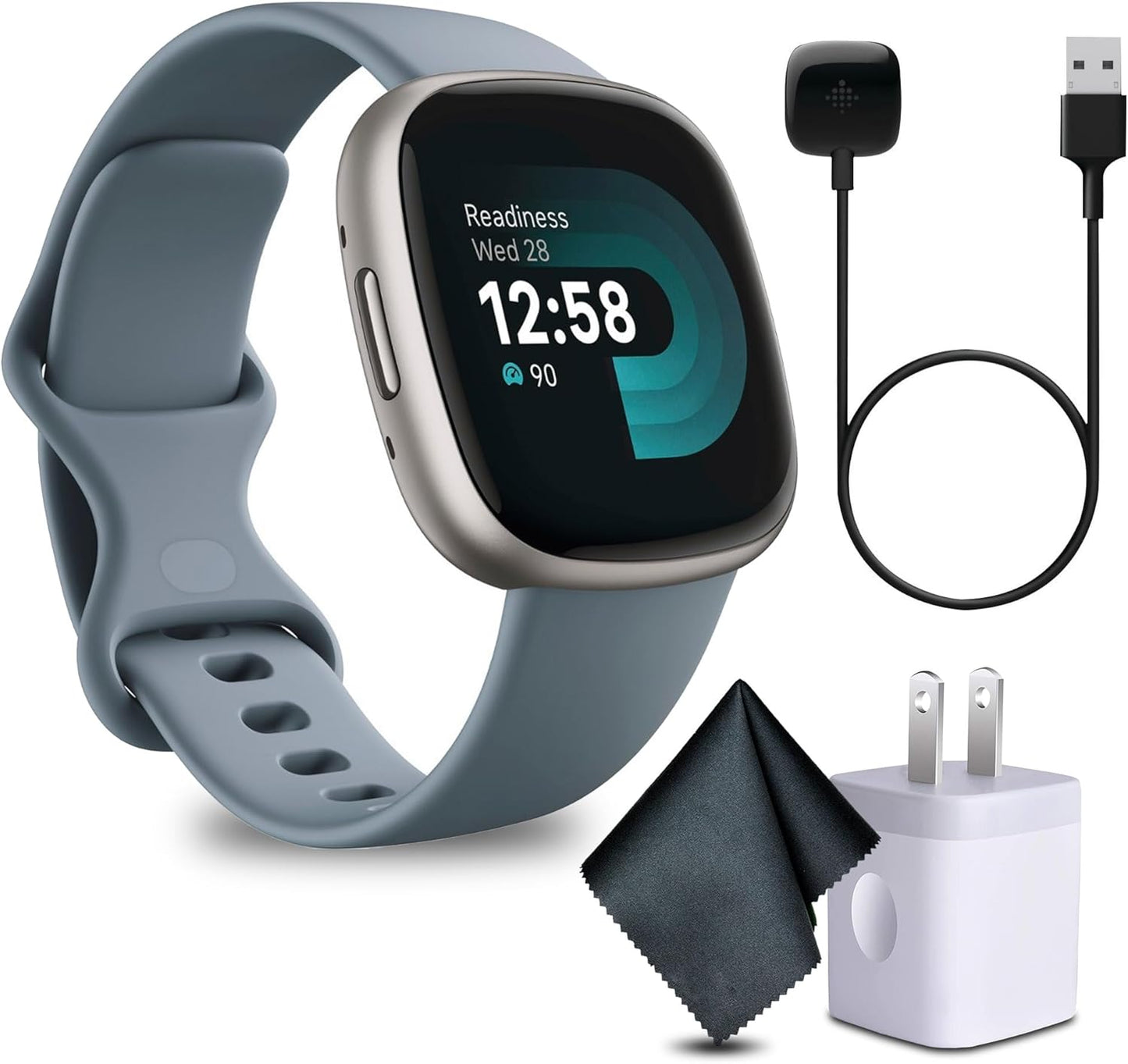 Fitbit Versa 4 Smartwatch: Daily Readiness, GPS, Heart Rate, 40+ Modes