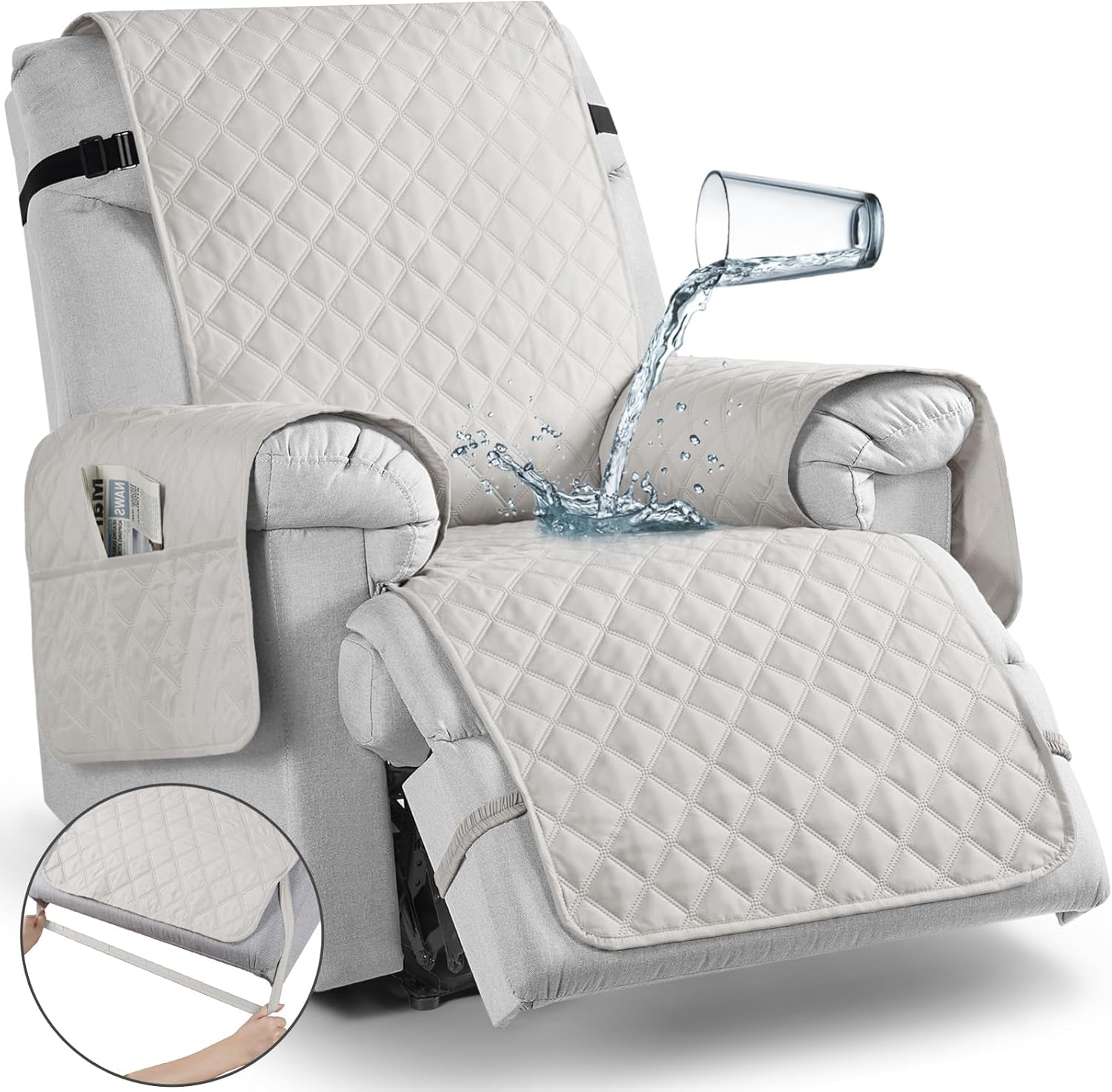 TAOCOCO Waterproof Recliner Chair Covers for Pets and Kids