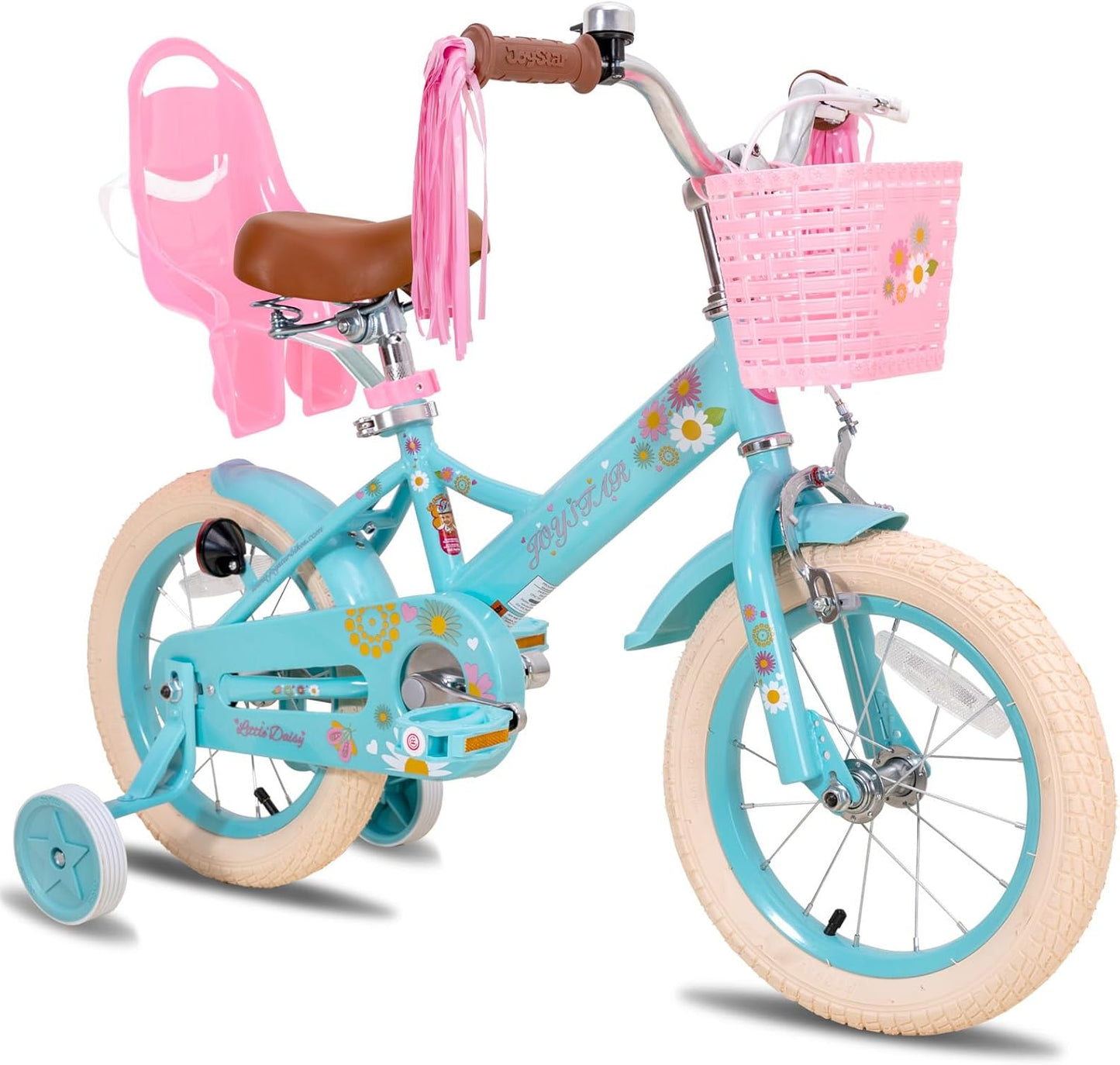 JOYSTAR Little Daisy Kids Bike for Ages 2-7 with Doll Seat