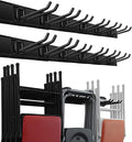 Garage Storage Wall Mount Organizer with 12 Adjustable Hooks - Heavy