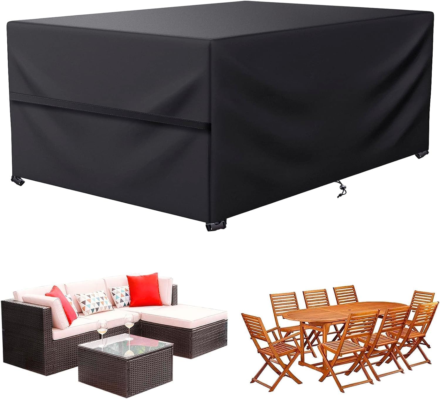 LCOGD Patio Furniture Cover for Outdoor Sofa Sets Waterproof