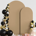 Spandex Wedding Arch Cover Set 7.2ft / 6ft - Fitted Khaki Backdrop