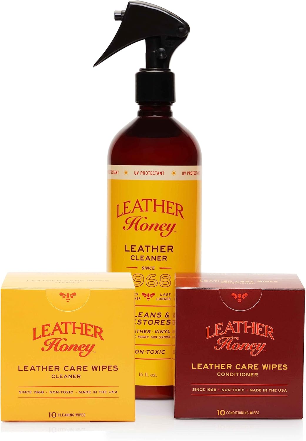 Leather Honey Cleaner Wipes Set - Revive & Protect!