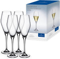 Villeroy & Boch La Divina Champagne Flute Set of 4 - Elegant Crystal
