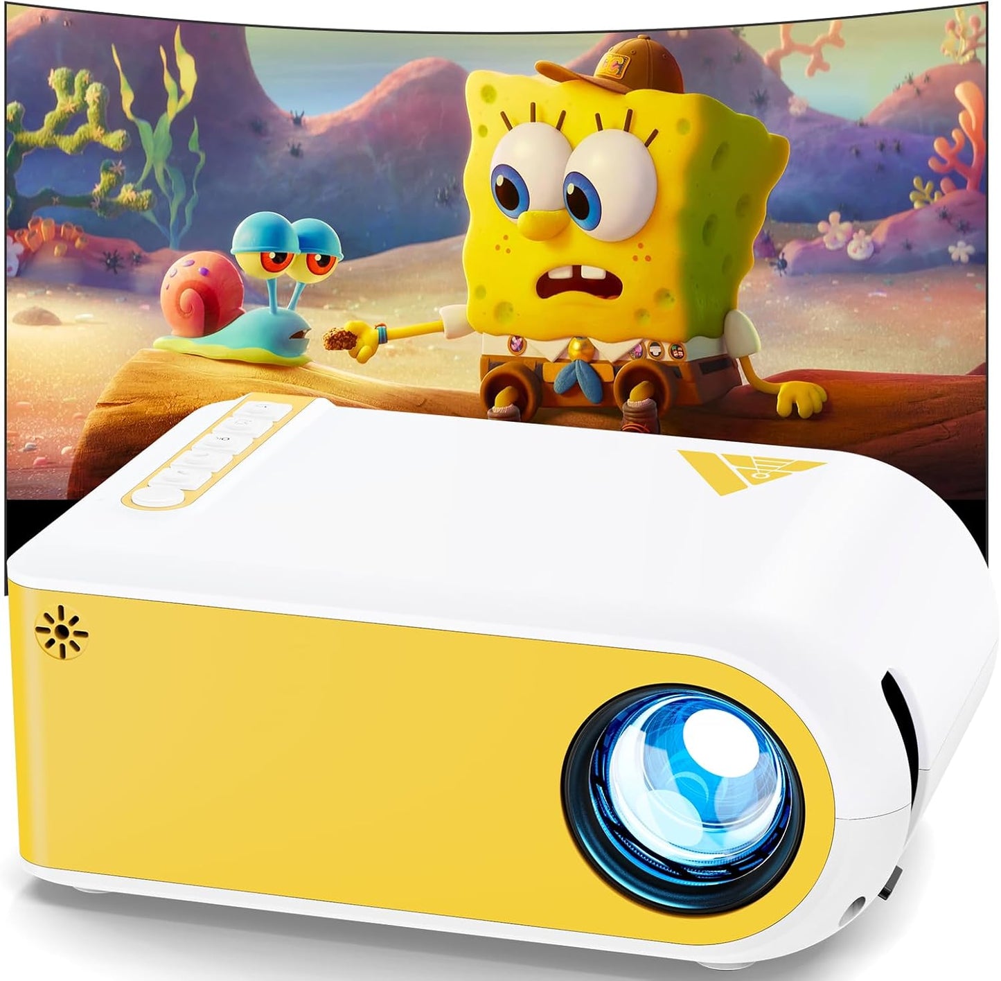 KSAN Mini Projector with WiFi and Bluetooth for Home Use