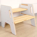 Toddler Wooden Step Stool with Handles - 3-Level Adjustable