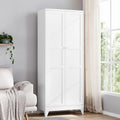 Yizosh Metal Pantry Cabinet with Adjustable Shelves for Storage