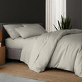 DOZ Duvet Cover Set Full/Queen Fog 90ftin - Cooling Bamboo Viscose