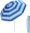 Beach Umbrella for Sand Wind Portable - Heavy Duty UV 50+ Protection