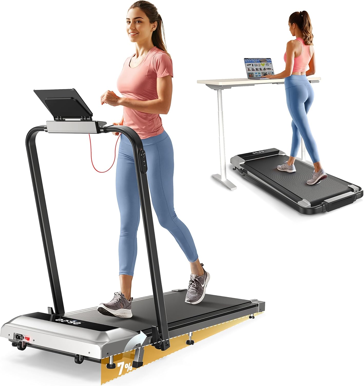 Compact Incline Walking Pad for Home/Office