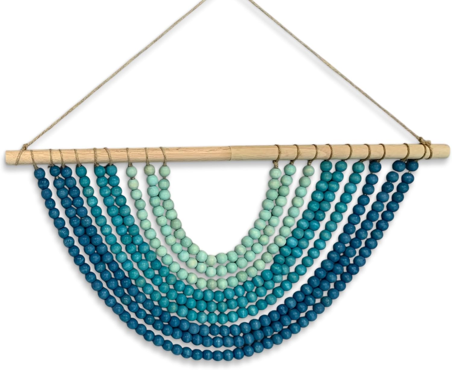 Fenisam Boho Chic Wooden Bead Garland for Stylish Home Decor