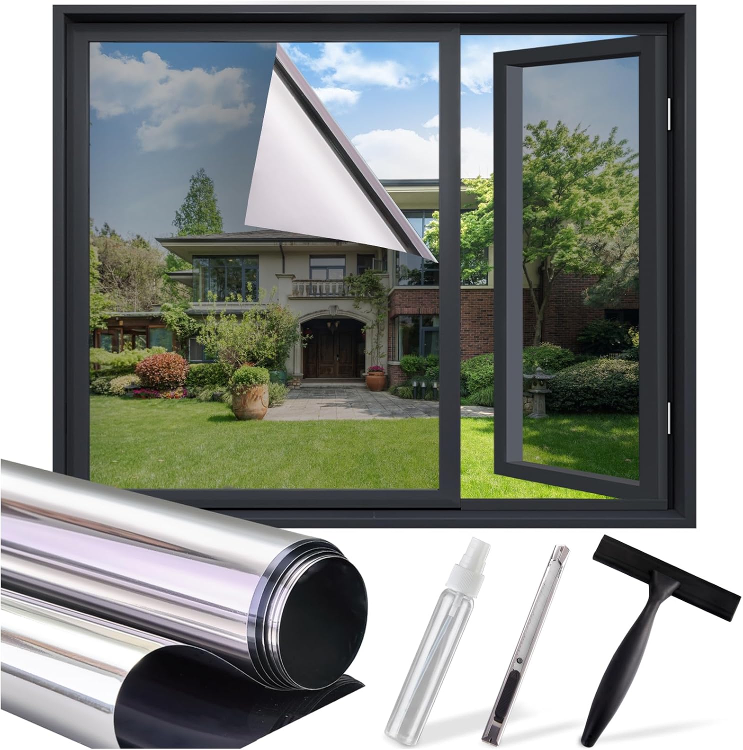 One Way Privacy Window Film for Daytime Privacy & UV Protection