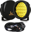 5 in 160W Amber Round LED Offroad Lights Pair - Super Bright Fog Beam