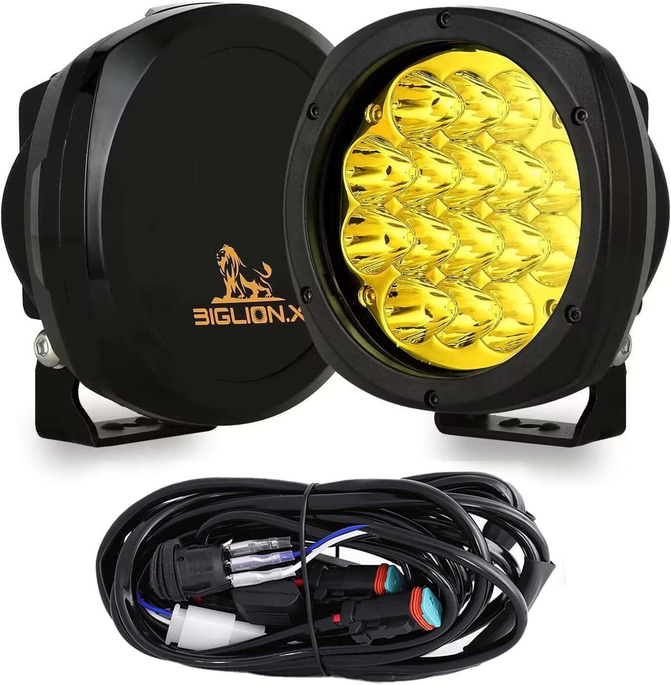 Brighten Your Path with BIGLION.X 5 Inch Amber LED Offroad Lights