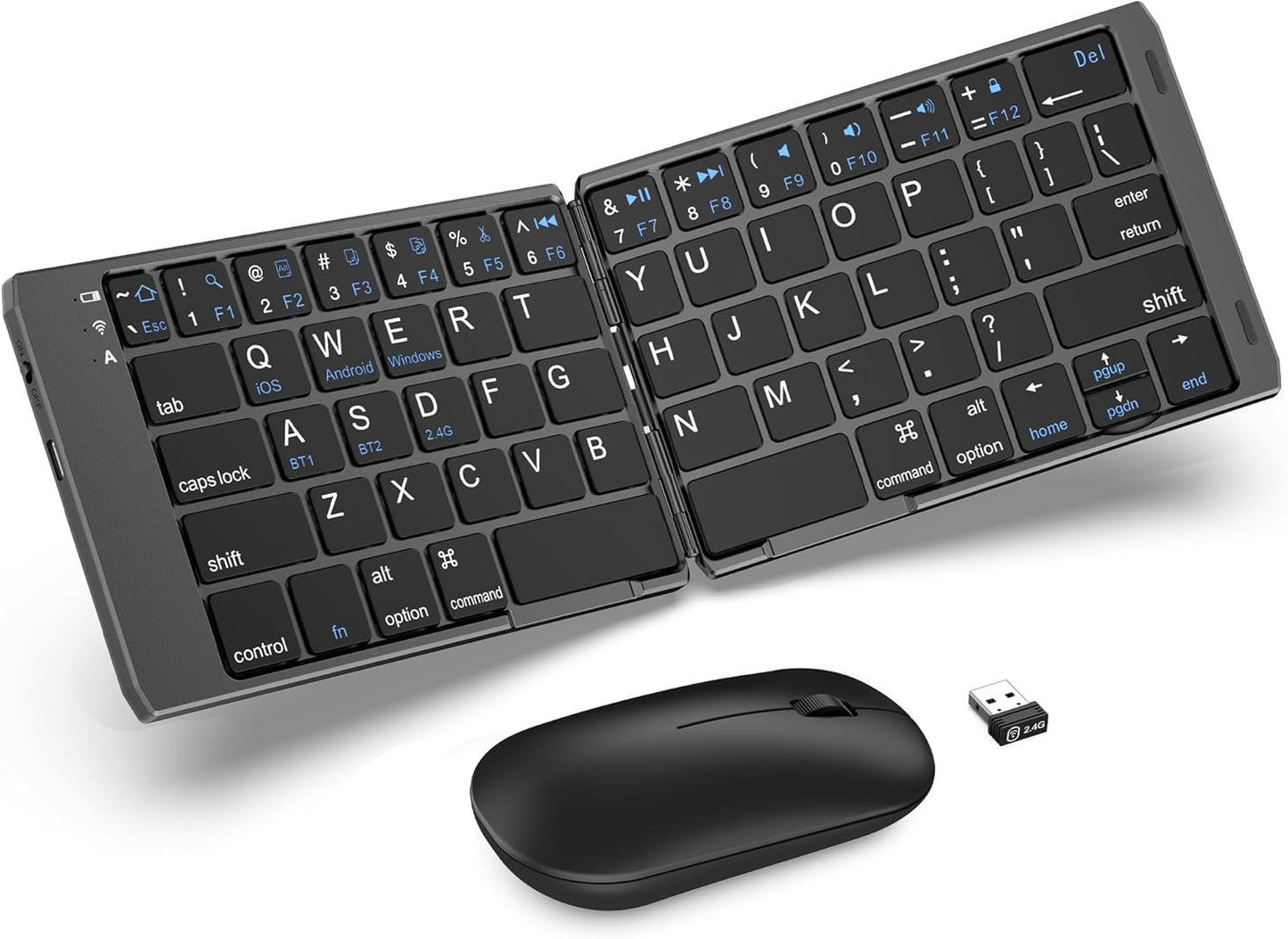 EDJO Foldable Wireless Keyboard & Mouse 