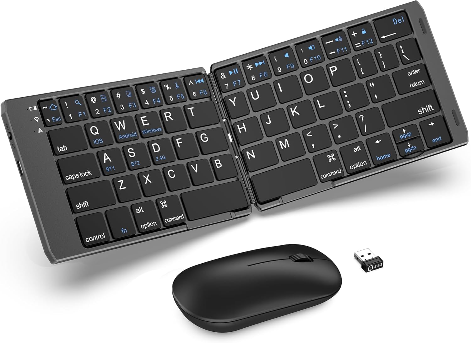 EDJO Foldable Wireless Keyboard & Mouse 