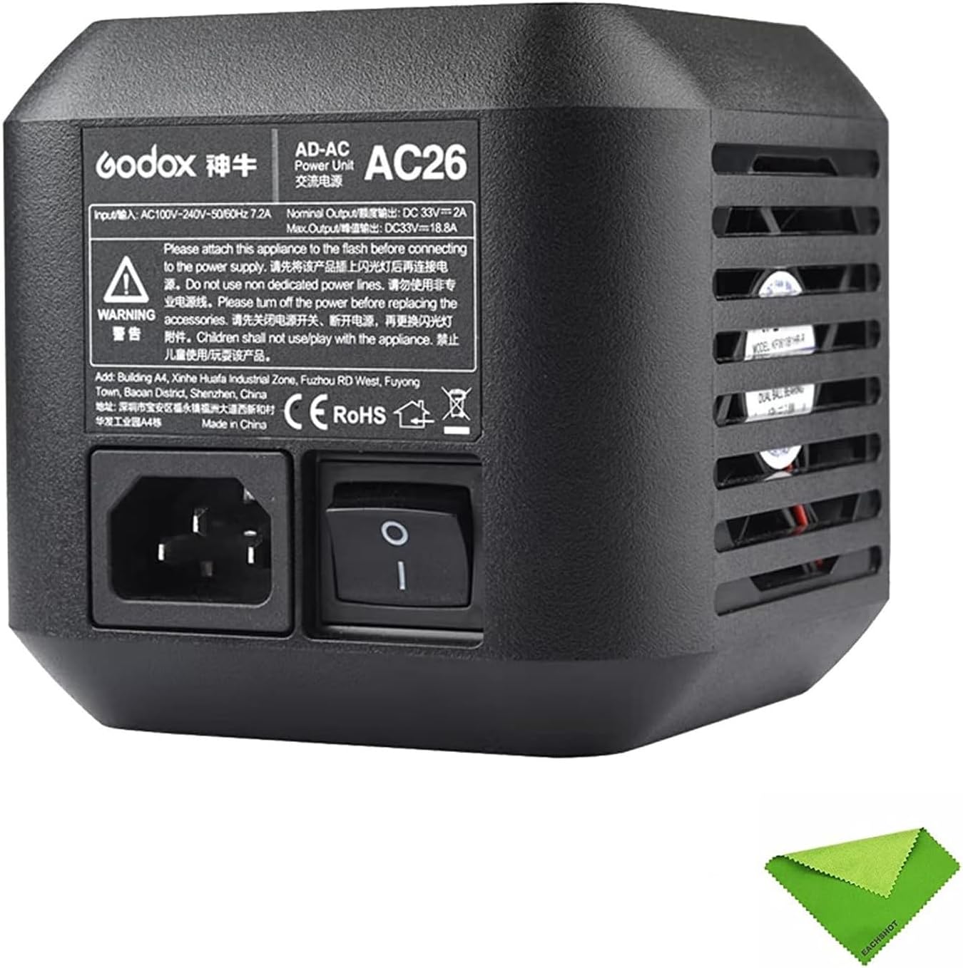 EACHSHOT Godox AC-26 Adapter for AD600Pro and XPLOR 600 Pro