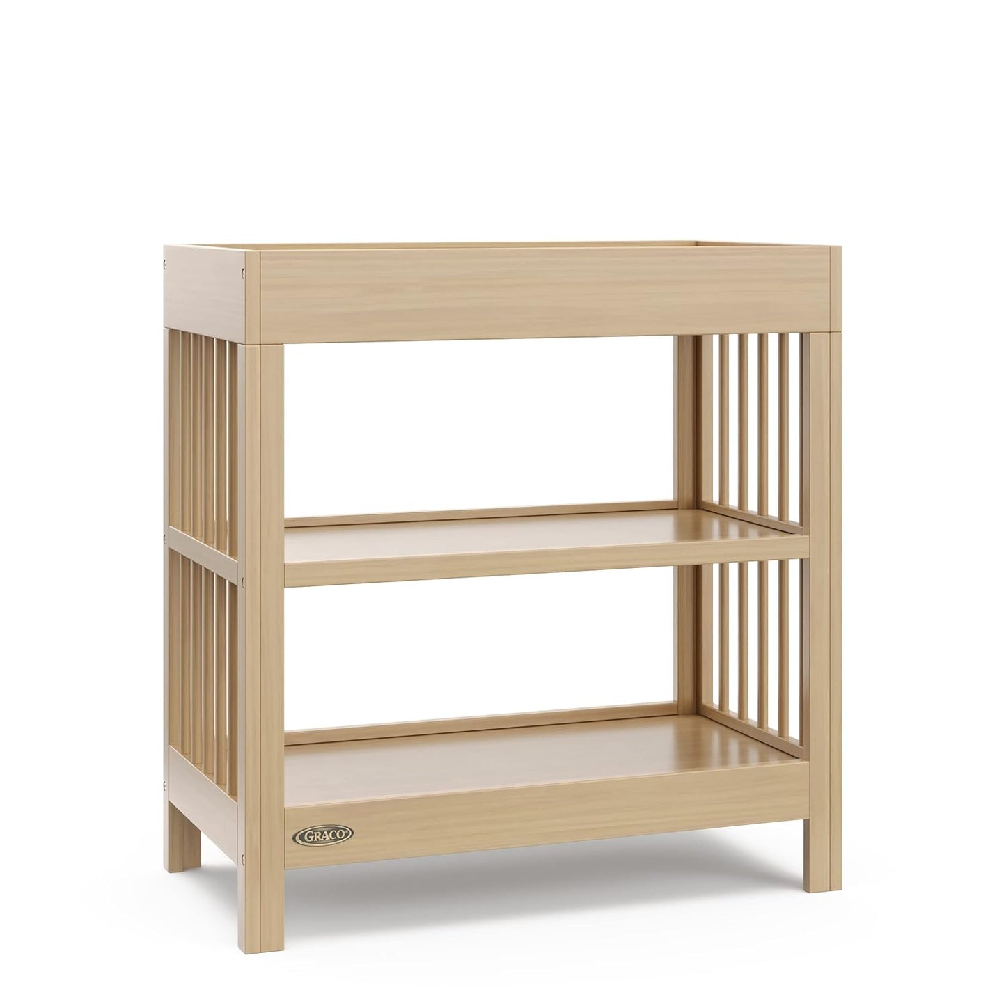 Graco Teddi Changing Table with Water-Resistant Pad and Storage